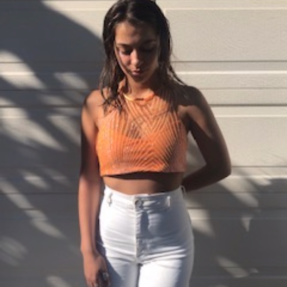 New Elise & Fred Orange Festival Top (small) - Picture 2 of 6